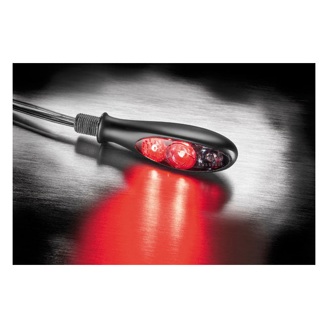 Piscas Moto LED  Kellermann, Micro S DF Escuro. Combinação de luz traseira/pisca/ presença 3-1