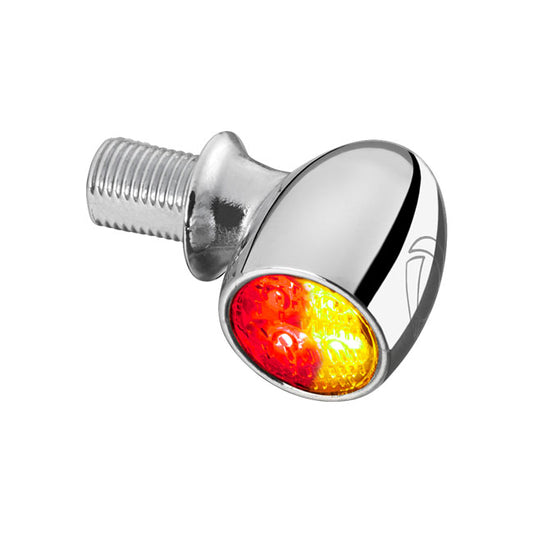 Pisca Moto + luz presença + luz stop Kellermann Atto® DF cromado ECE (3 em 1)