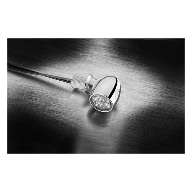 Pisca Moto + luz presença + luz stop Kellermann Atto® DF cromado ECE (3 em 1)