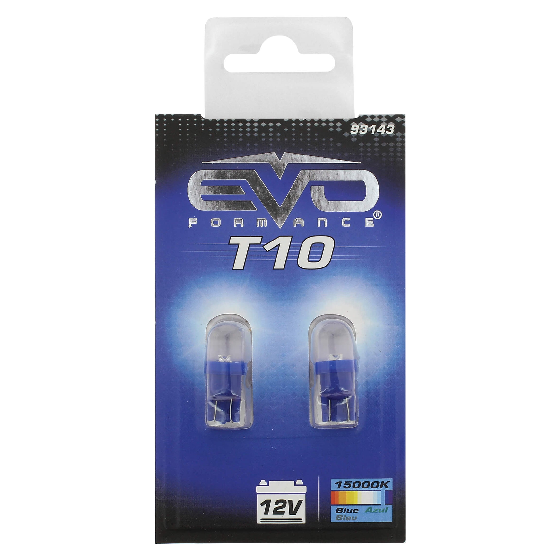 Lâmpada Led EVO sem Casquilho 12V T10 Azul 2 PCS