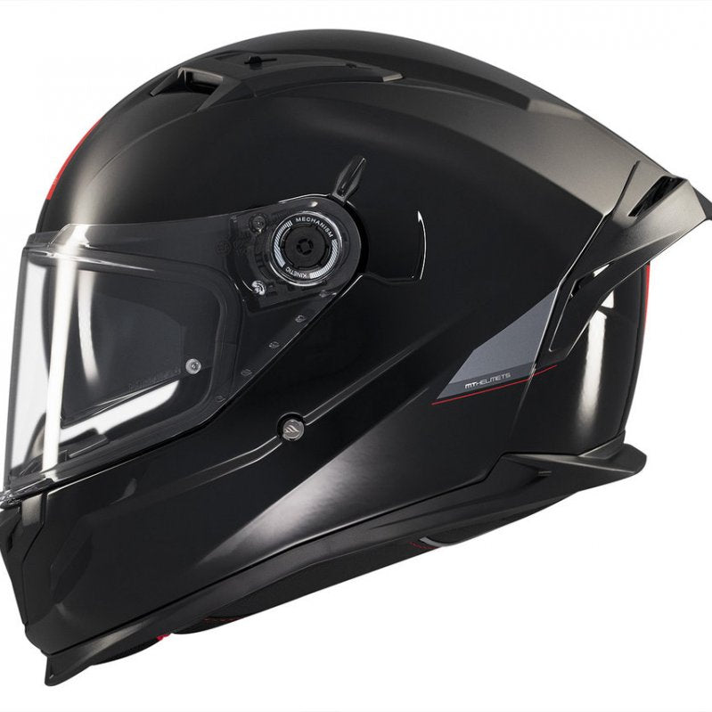 Capacete Integral Braker SV Solid A1 MT Helmets - Preto Brilhante