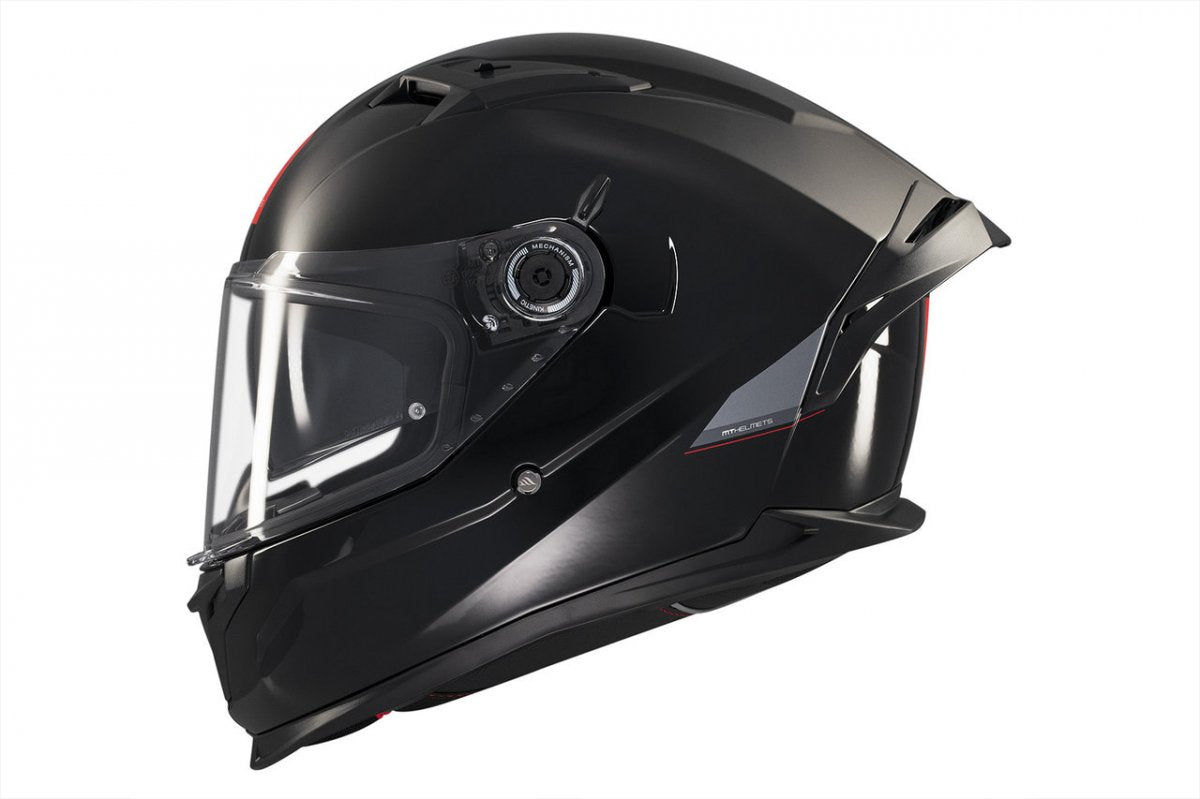 Capacete Integral Braker SV Solid A1 MT Helmets - Preto Brilhante