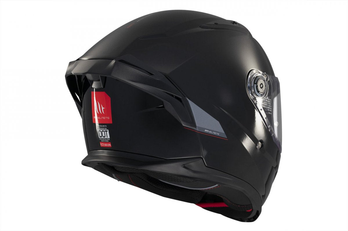 Capacete Integral Braker SV Solid A1 MT Helmets - Preto Brilhante