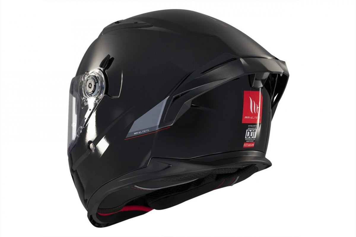 Capacete Integral Braker SV Solid A1 MT Helmets - Preto Brilhante