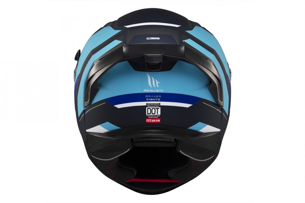 MT Helmets Braker SV Chento C7 Capacete Integral Azul/Preto Fosco