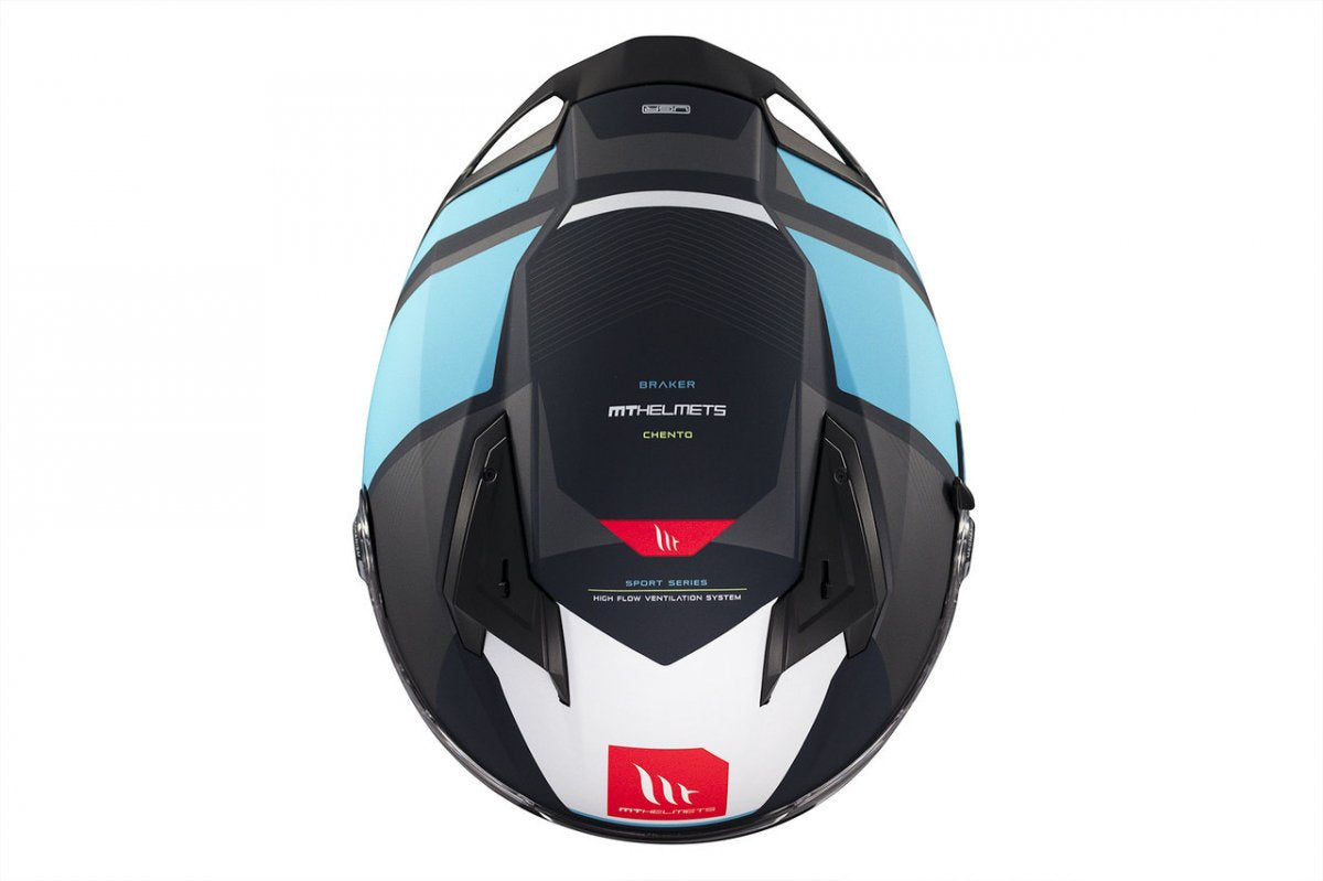 MT Helmets Braker SV Chento C7 Capacete Integral Azul/Preto Fosco