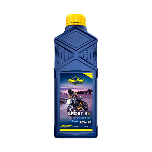 Putoline, óleo de motor Sport 4R 20W-50. 1 litro