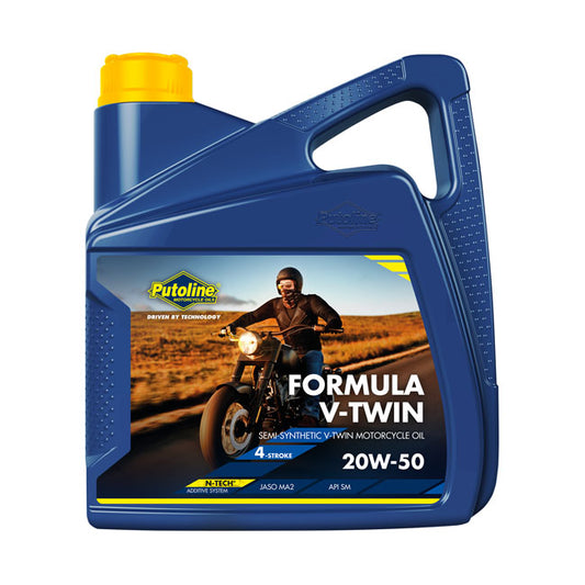 Putoline, óleo de motor Fórmula V-Twin 20W-50. 4 litros