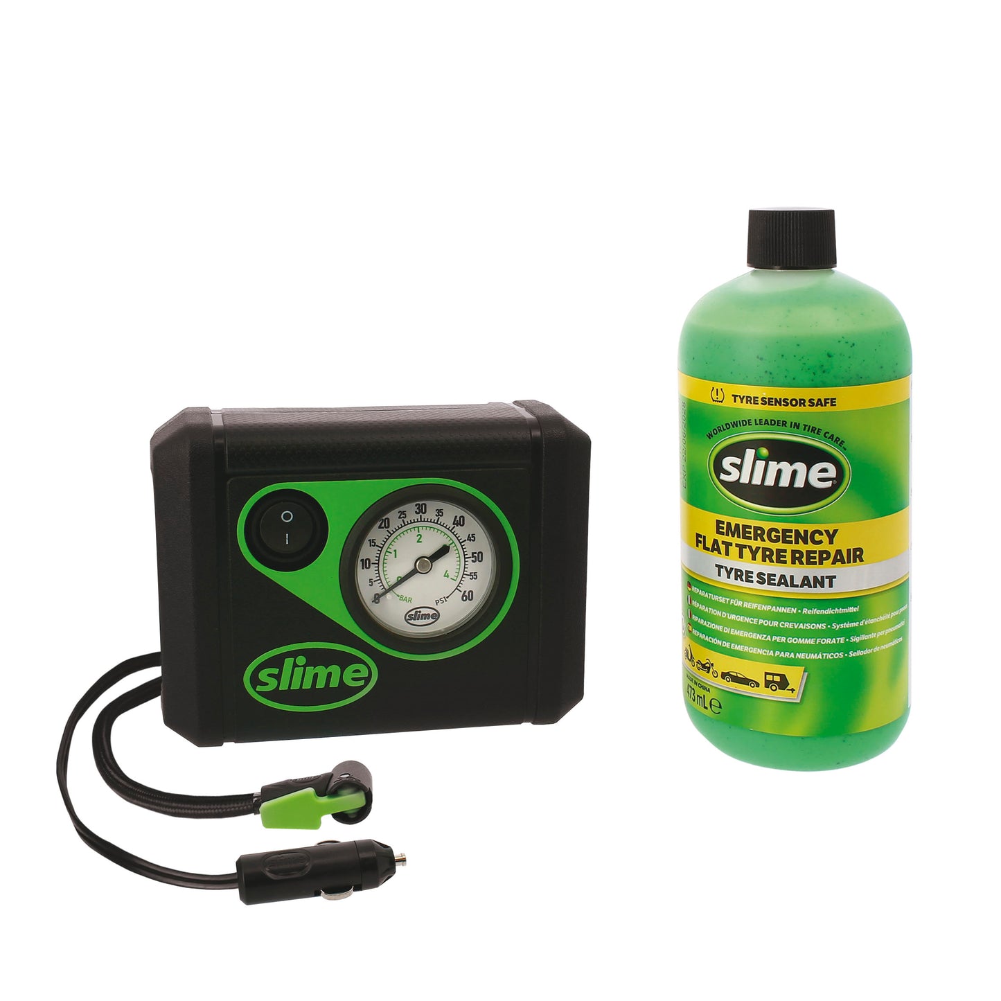 KIT DE COMPRESSOR SLIME +473ml SELANTE
