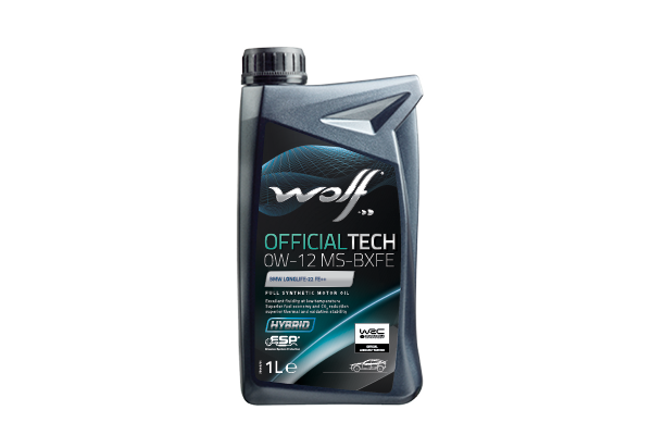 Oleo Motor Auto WOLF OFFICIALTECH 0W-12 MS-BXFE  1L