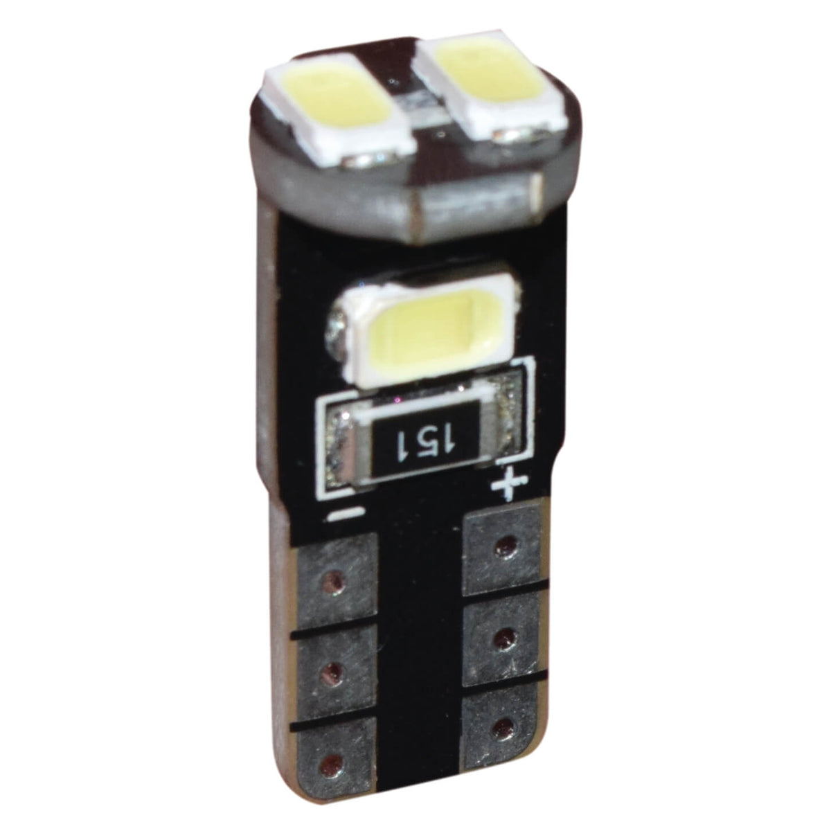 Lâmpada CANBUS LEDS EVO T10 Xenon C/ 4 Leds Azuis + 2 Brancos 12V Base W2,1x9, 5d 2PCS