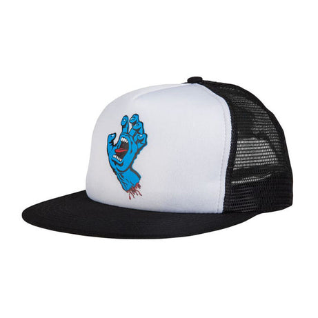 Boné Santa Cruz Hand Mesh Back branco/preto