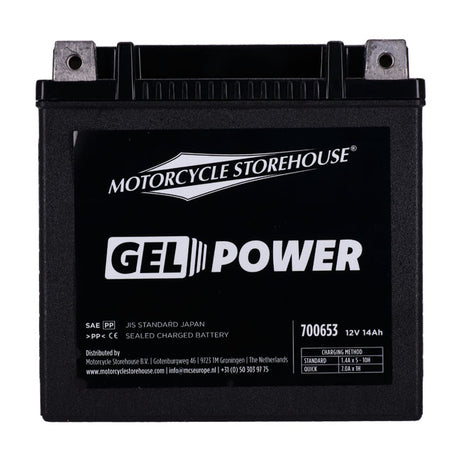 MCS, bateria de GEL selada da série Nano. 12V, 14Ah, 260cca