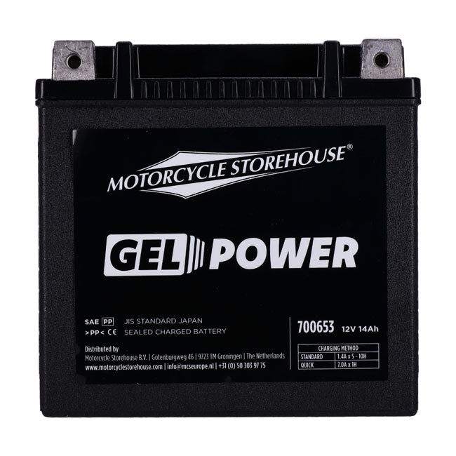 MCS, bateria de GEL selada da série Nano. 12V, 14Ah, 260cca
