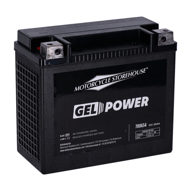 MCS, bateria de GEL selada da série Nano. 12V, 20Ah, 360cca