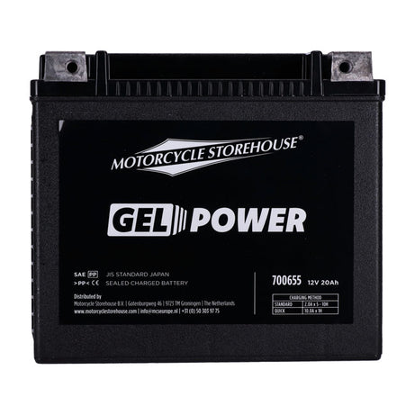 MCS, bateria de GEL selada da série Nano. 12V, 20Ah, 360cca