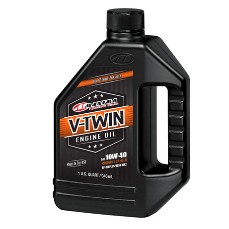 Óleos Maxima Racing, mineral V-Twin 10W40 946 ml