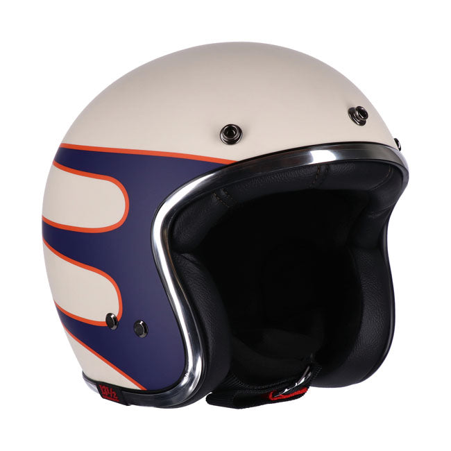 Capacete balde de caveira 13 1/2 Superior vintage branco