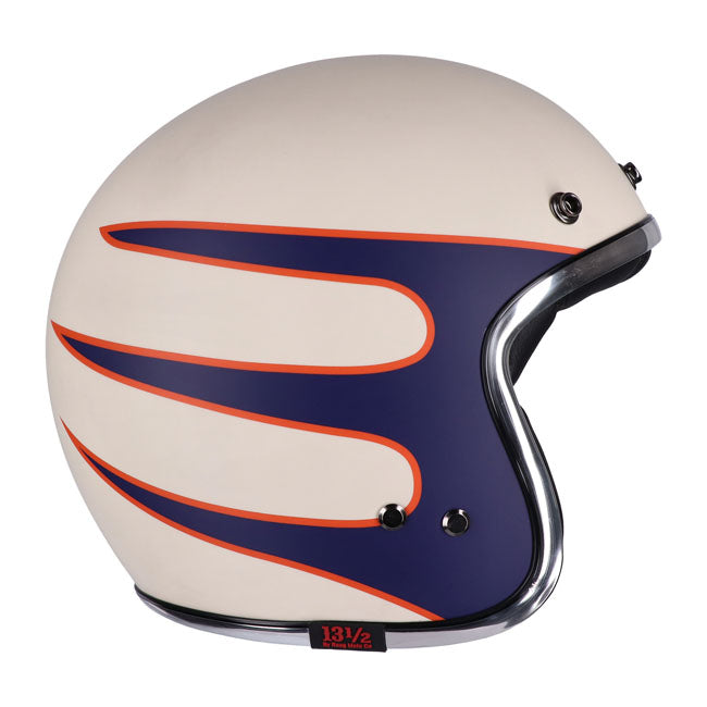 Capacete balde de caveira 13 1/2 Superior vintage branco