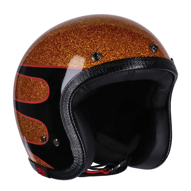 Capacete balde de caveira 13 1/2 Floco de metal superior