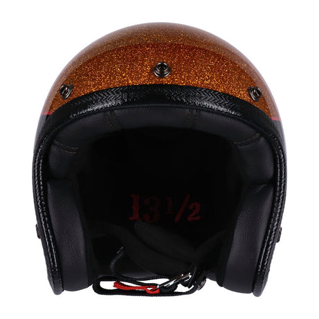 Capacete balde de caveira 13 1/2 Floco de metal superior
