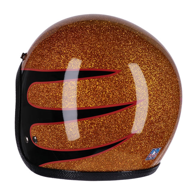 Capacete balde de caveira 13 1/2 Floco de metal superior