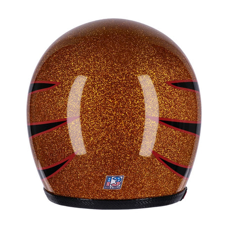 Capacete balde de caveira 13 1/2 Floco de metal superior