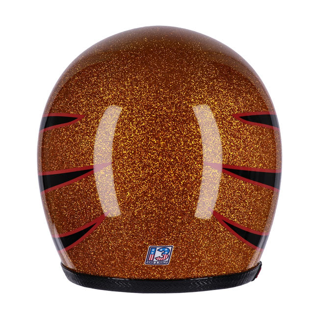 Capacete balde de caveira 13 1/2 Floco de metal superior