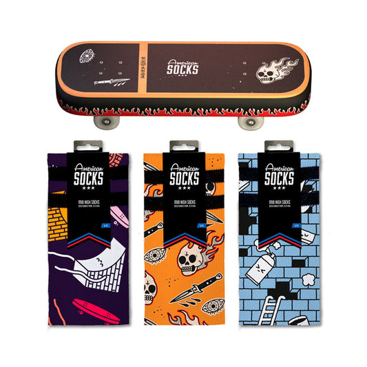 Meias exclusivas da American Socks Skate Gift Box