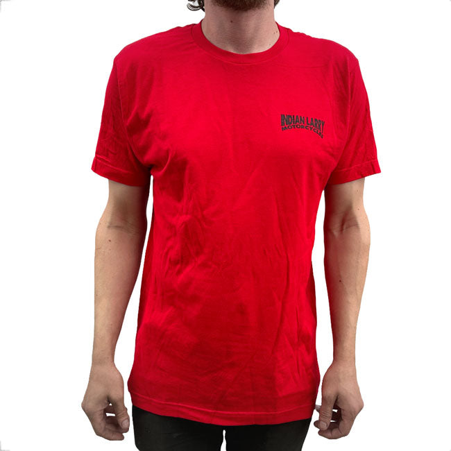 Camiseta indiana Larry Street Racer vermelha