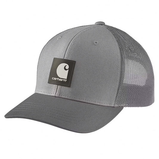 Carhartt Twill Mesh-Back Logo Patch Boné Asfalto