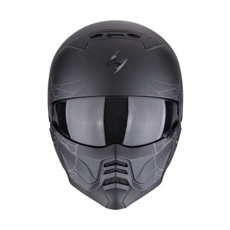 Scorpion EXO-Combat II Spiderweb mate preto-prata