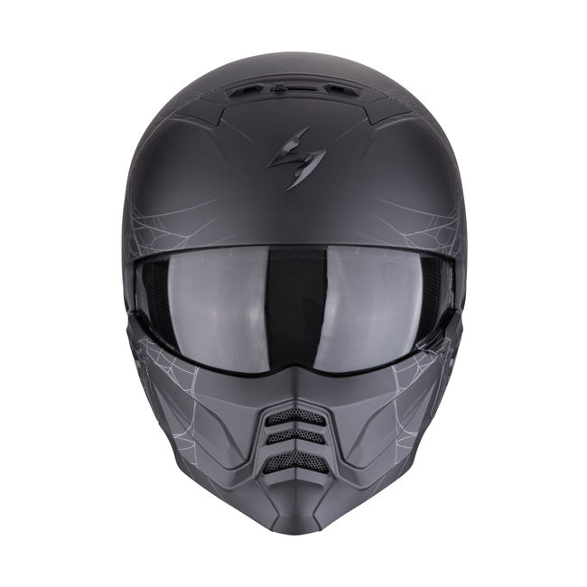 Scorpion EXO-Combat II Spiderweb mate preto-prata