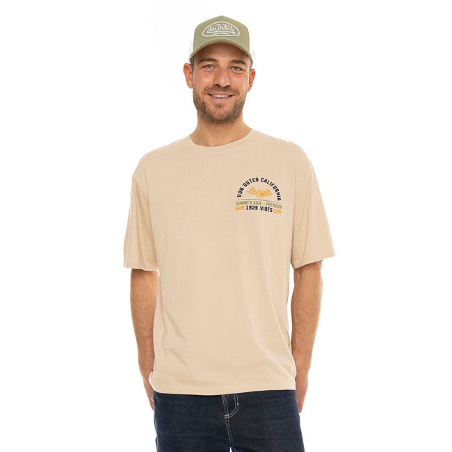 Camiseta Von Dutch Vibes bege