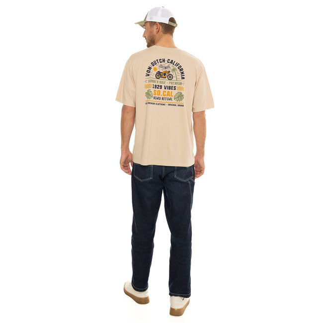 Camiseta Von Dutch Vibes bege