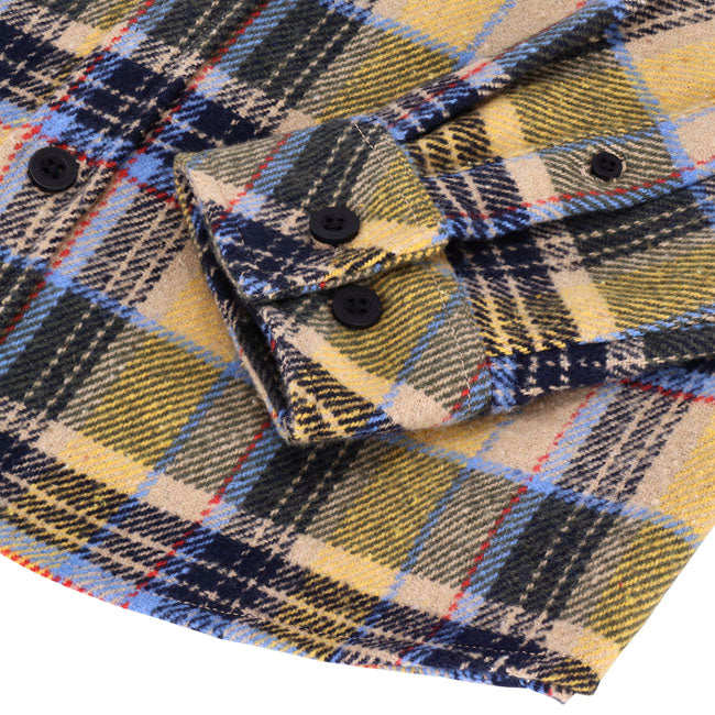 13 1/2 Camisa Steel flannel yellow