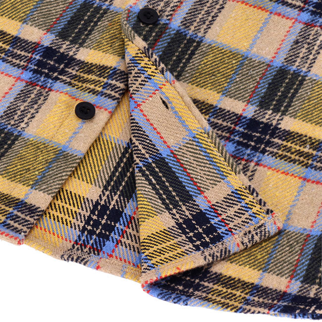 13 1/2 Camisa Steel flannel yellow