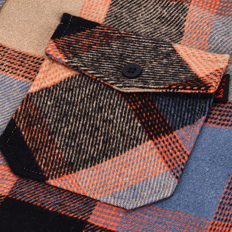 13 1/2 Camisa Steel flannel oxblood