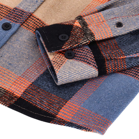 13 1/2 Camisa Steel flannel oxblood