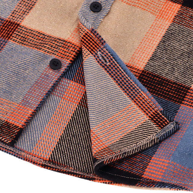 13 1/2 Camisa Steel flannel oxblood