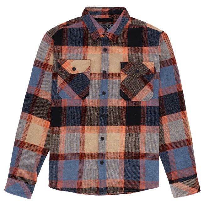 13 1/2 Camisa Steel flannel oxblood