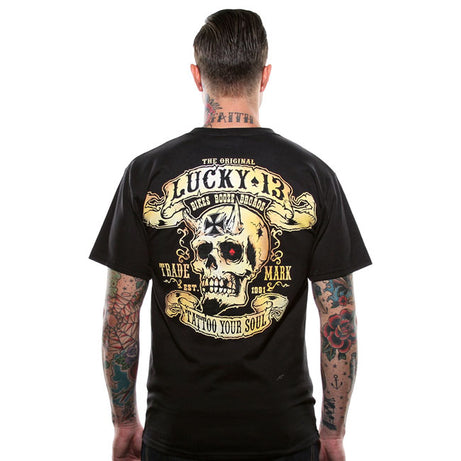Camiseta Lucky 13 Booze, Bikes & Broads preta