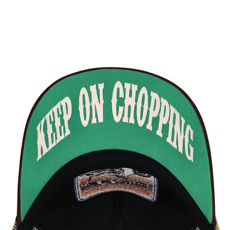 Boné trucker 13 1/2 Keep On Chopping marrom/cáqui