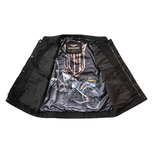 Colete de lona preta WCC x 13 1/2 Dominador