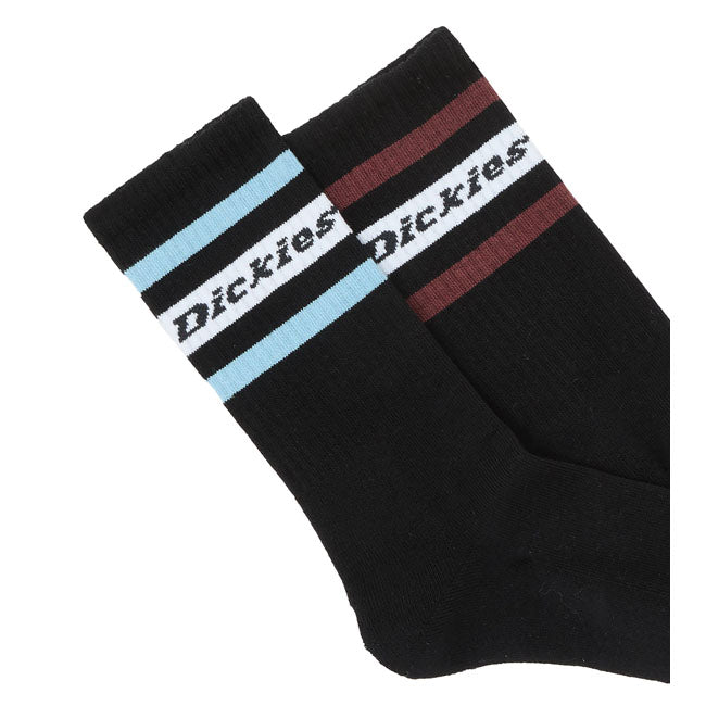 Meias Dickies Genola pretas/vermelhas tibetanas