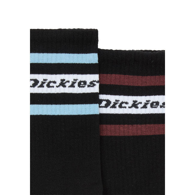 Meias Dickies Genola pretas/vermelhas tibetanas