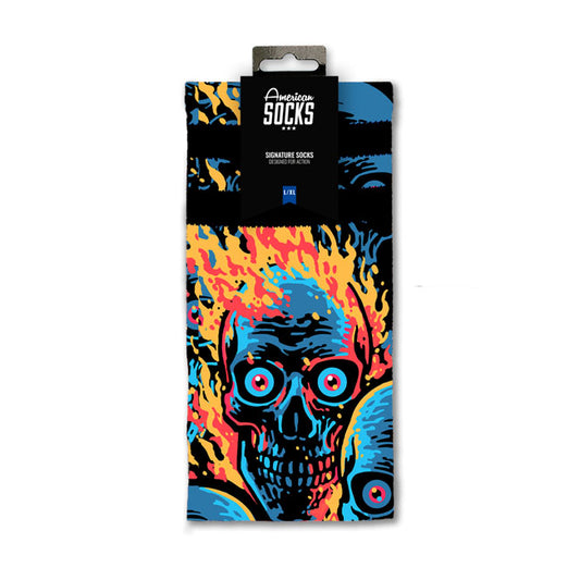 American Socks Meias Knucklehead Mid High azuis