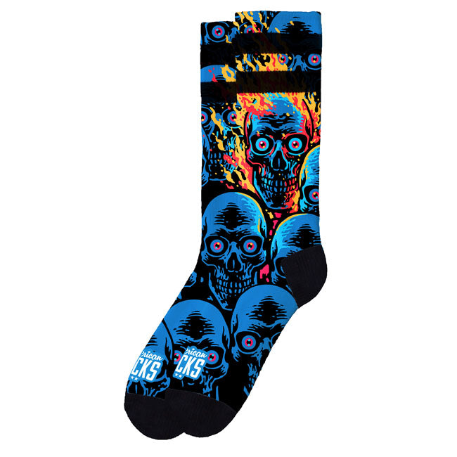 American Socks Meias Knucklehead Mid High azuis