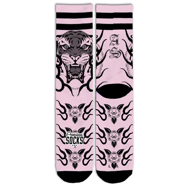 Meias americanas Signature Khan meias rosa