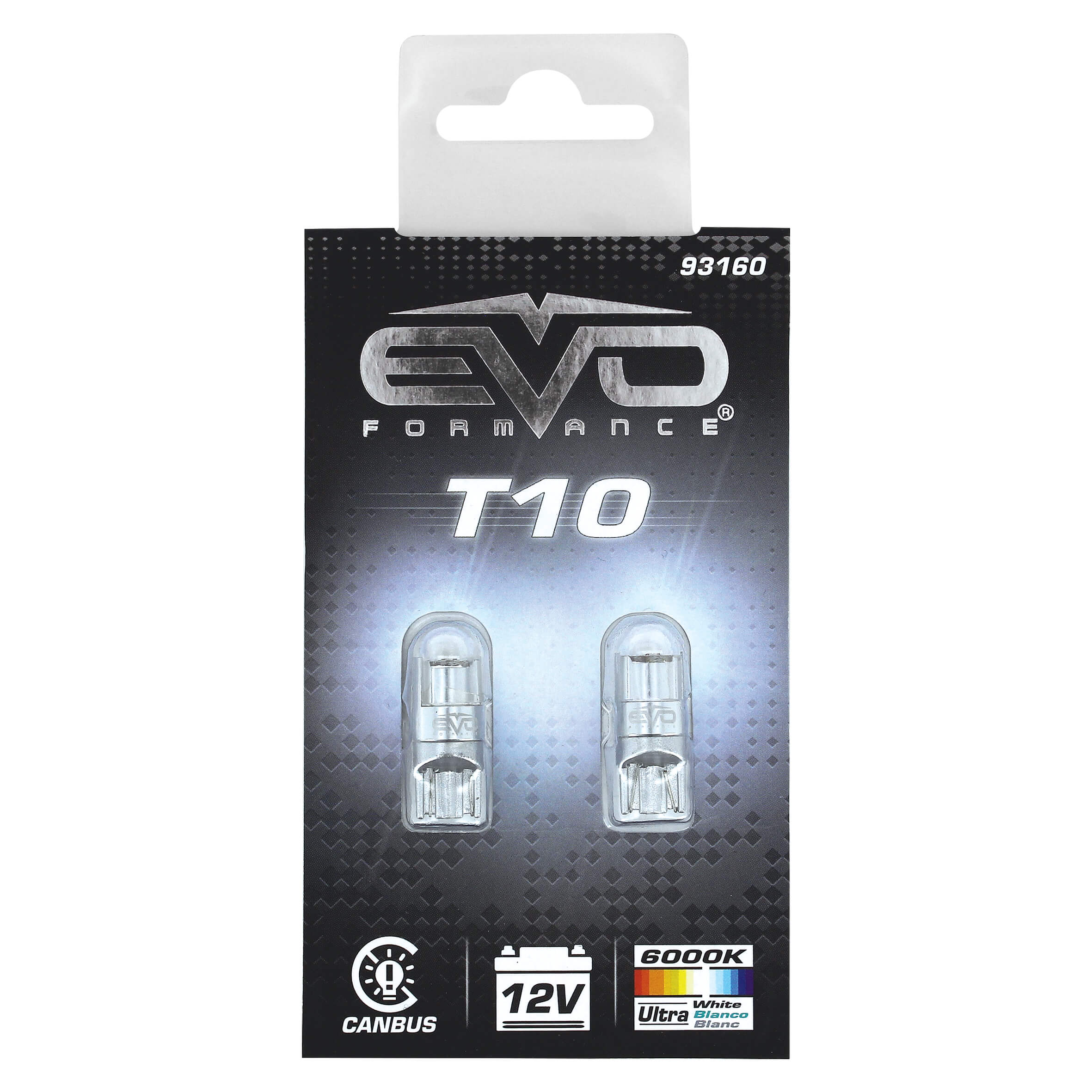 Lâmpada Led EVO Bullet 12V 1W T10 Branco 2 PCS